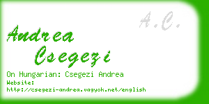 andrea csegezi business card